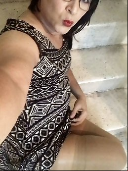 Attractive transgender woman EmmaNataly in seductive poses
